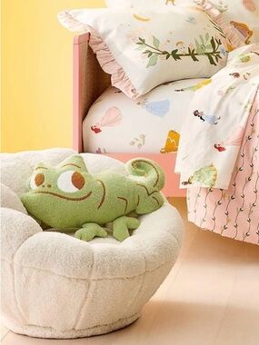 Disney Green Chameleon Pascal Plush Pillow - Decorative Accent for Bedroom